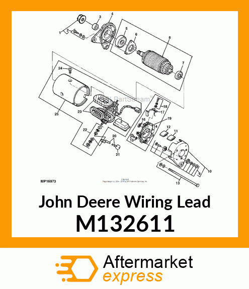 LEAD, WIRING W/RUBBER CAP M132611