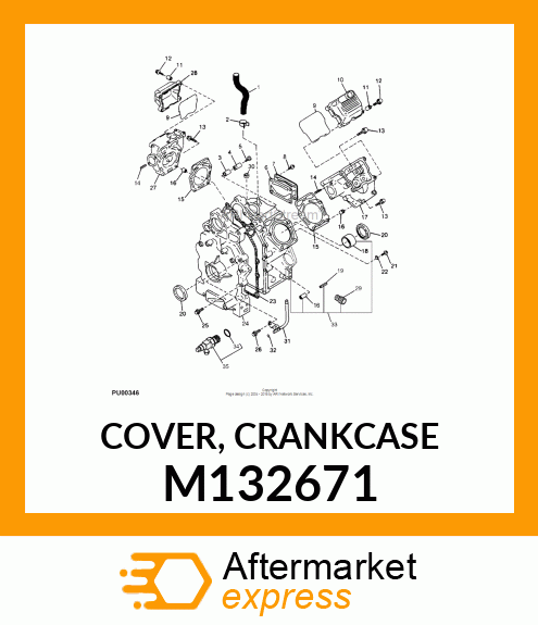COVER, CRANKCASE M132671