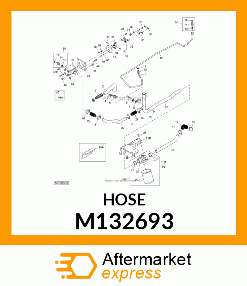 HOSE, SUMP INLET (X30LC/35) M132693