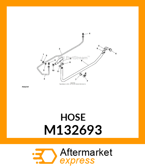 HOSE, SUMP INLET (X30LC/35) M132693
