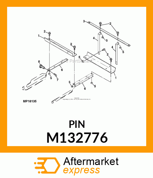 PIN, DRILLED 3/8 X 3/4 M132776