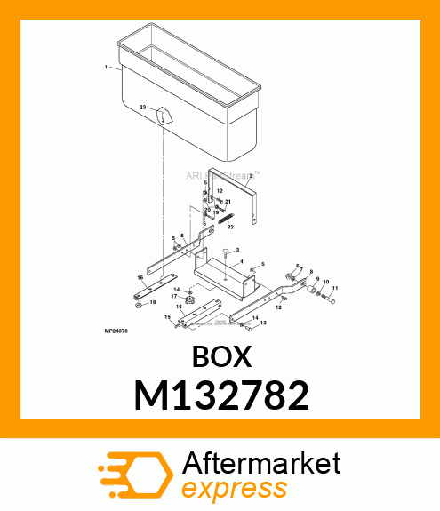 BOX, TRACTOR TRUNK M132782