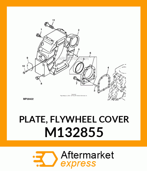PLATE, FLYWHEEL COVER M132855