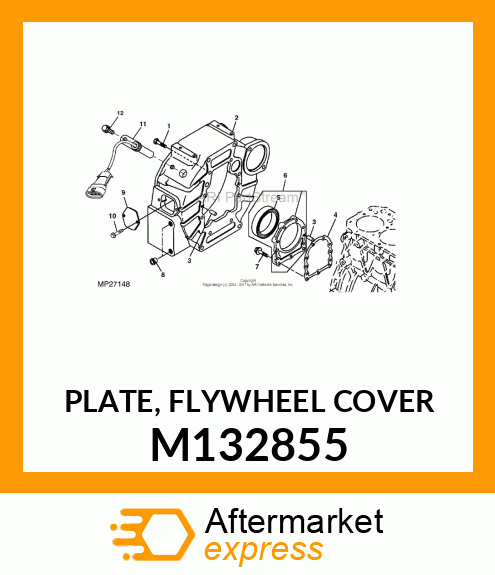 PLATE, FLYWHEEL COVER M132855