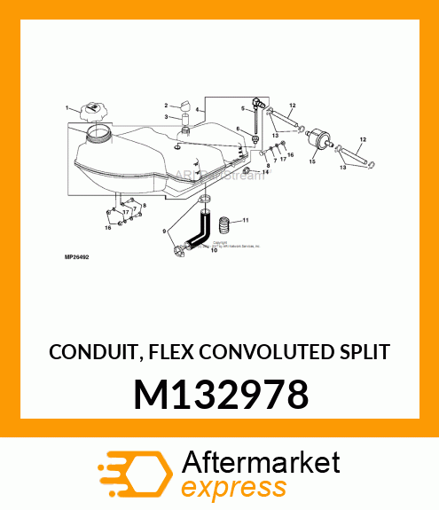 CONDUIT, FLEX CONVOLUTED SPLIT M132978