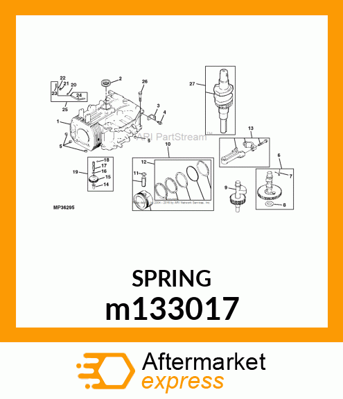 SPRING, ACTUATING m133017