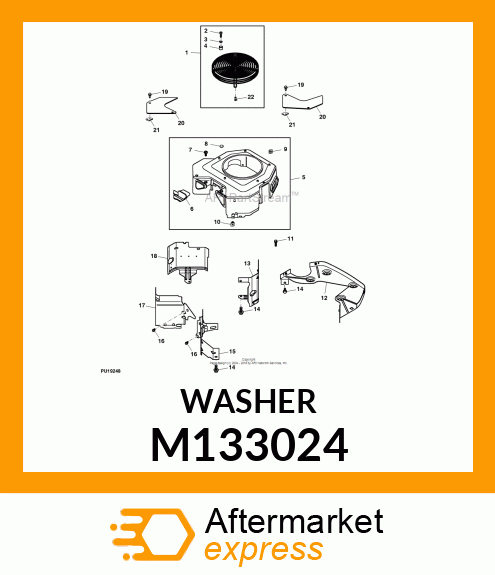 WASHER, PLAIN 1/4" M133024