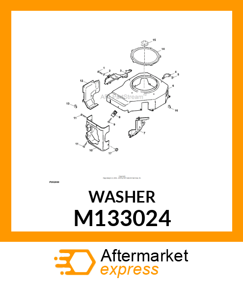 WASHER, PLAIN 1/4" M133024