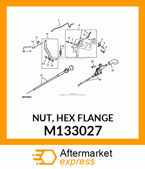 NUT, HEX FLANGE M133027