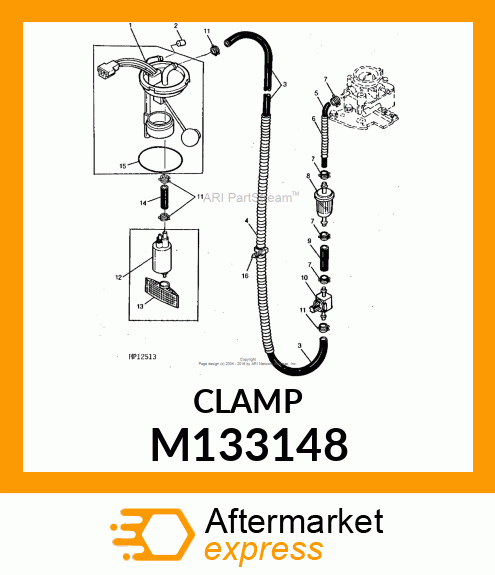 CLAMP, HOSE M133148