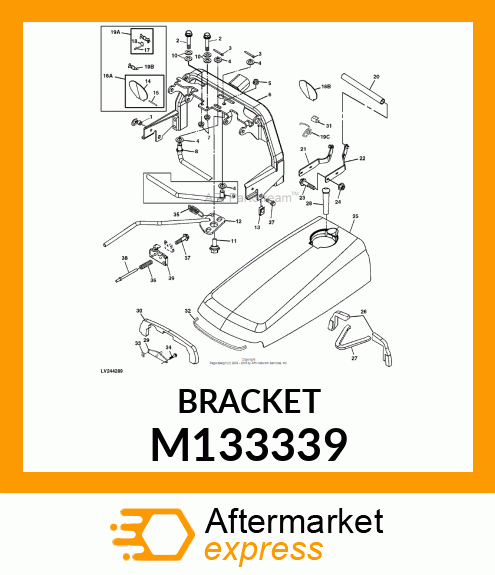 CLIP, FUEL DOOR M133339