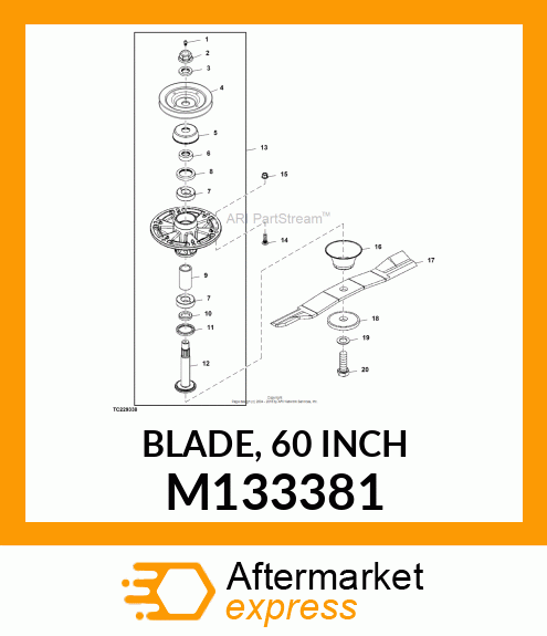 BLADE, 60 INCH M133381