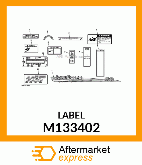 LABEL, LABEL, WARNING M133402