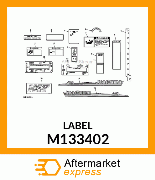 LABEL, LABEL, WARNING M133402