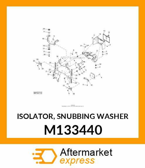 ISOLATOR, SNUBBING WASHER M133440