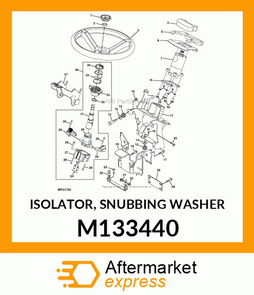 ISOLATOR, SNUBBING WASHER M133440