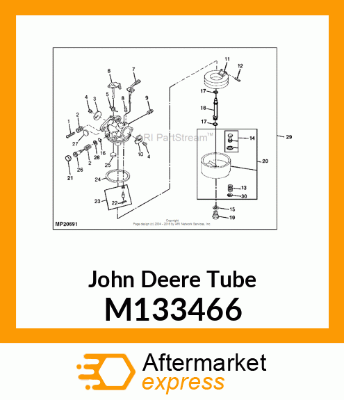 TUBE, MAIN NOZZLE M133466