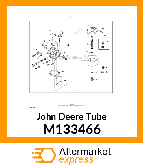 TUBE, MAIN NOZZLE M133466