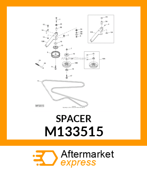 BUSHING, IDLER BEARING M133515