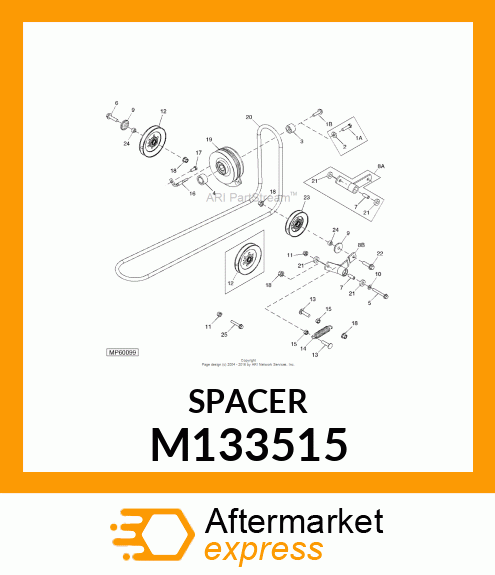 BUSHING, IDLER BEARING M133515