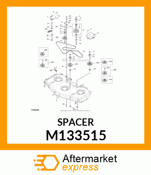 BUSHING, IDLER BEARING M133515