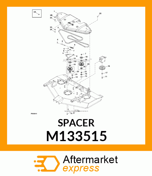 BUSHING, IDLER BEARING M133515