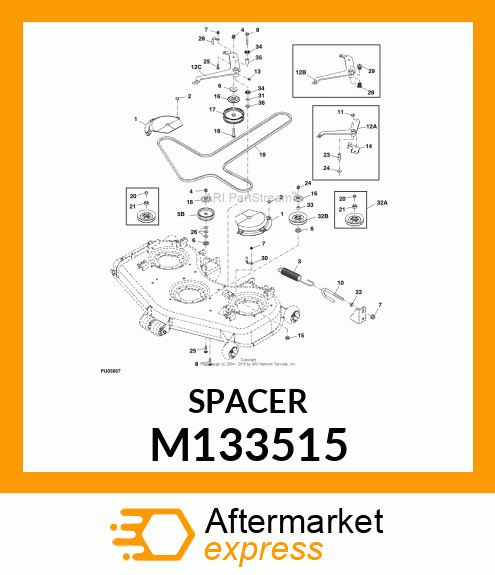 BUSHING, IDLER BEARING M133515