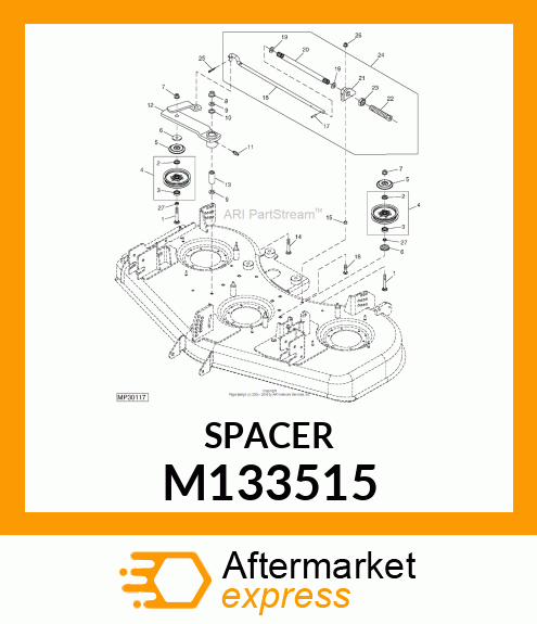 BUSHING, IDLER BEARING M133515