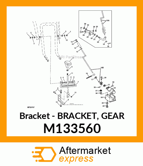 Bracket Gear Select M133560