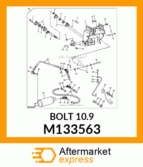 BOLT, SHOULDER M12 X 1.75 X 45 M133563