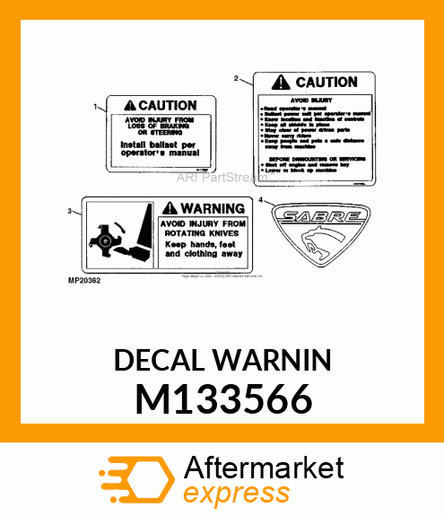 LABEL, TINE WARNING M133566