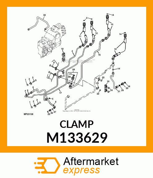 CLAMP, BLOCK M133629