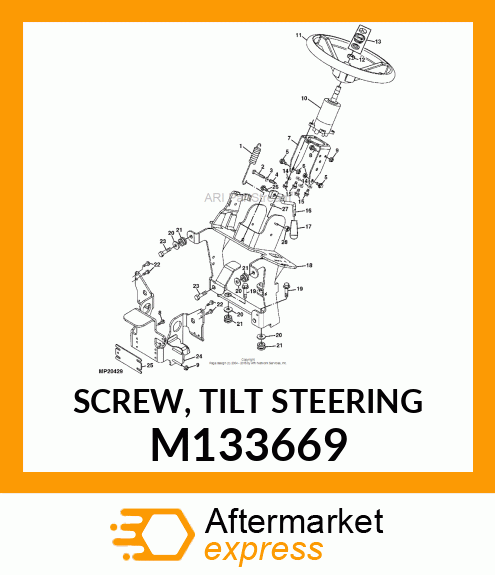 SCREW, TILT STEERING M133669