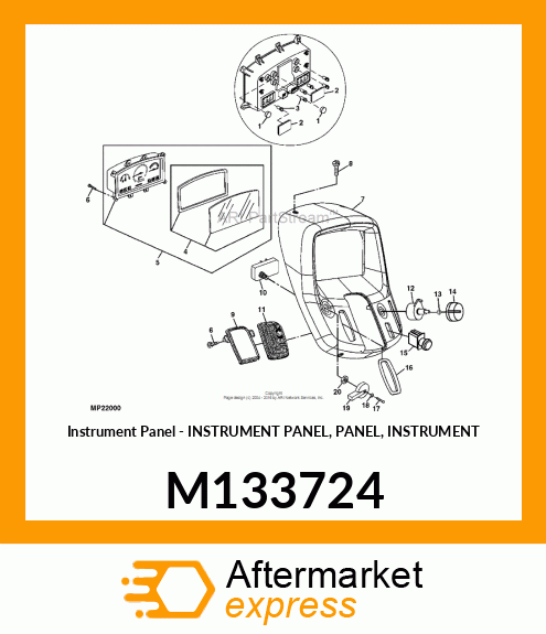 Instrument Panel - INSTRUMENT PANEL, PANEL, INSTRUMENT M133724