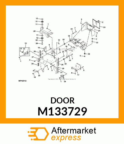 DOOR, FUSE ACCESS M133729