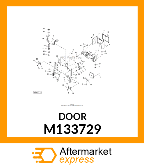 DOOR, FUSE ACCESS M133729