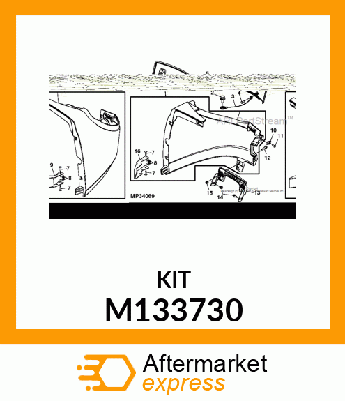 LATCH, LOWER COWL M133730