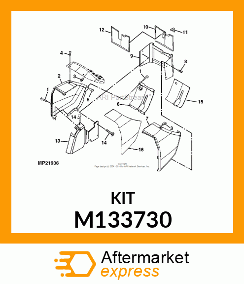 LATCH, LOWER COWL M133730