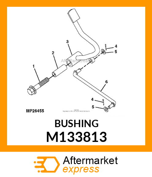 SPACER, RH DIFFLOCK LEVER M133813