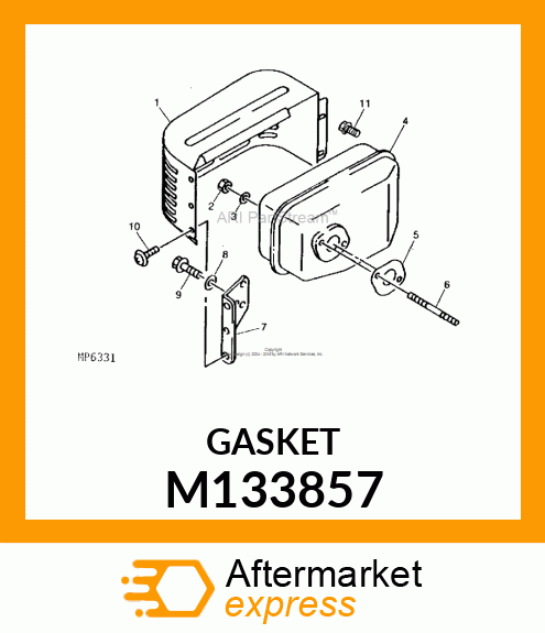 GASKET,MUFFLER M133857