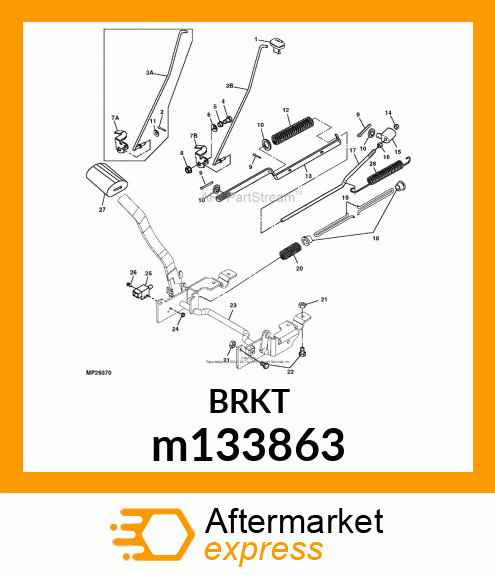 LATCH, PARK BRAKE m133863