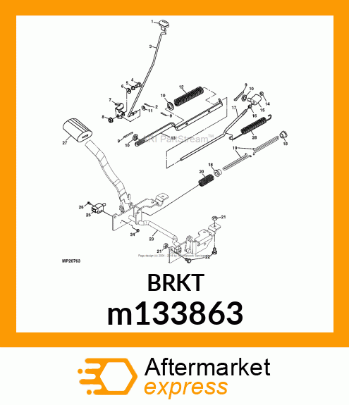 LATCH, PARK BRAKE m133863