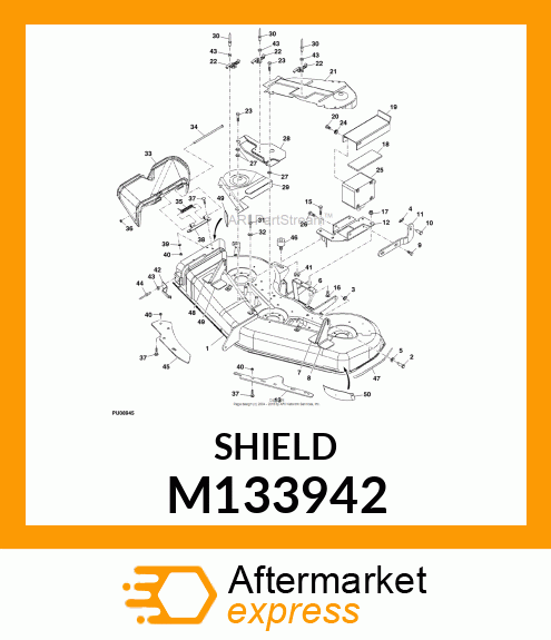 SHIELD, DECK RH,48" PAINTED M133942