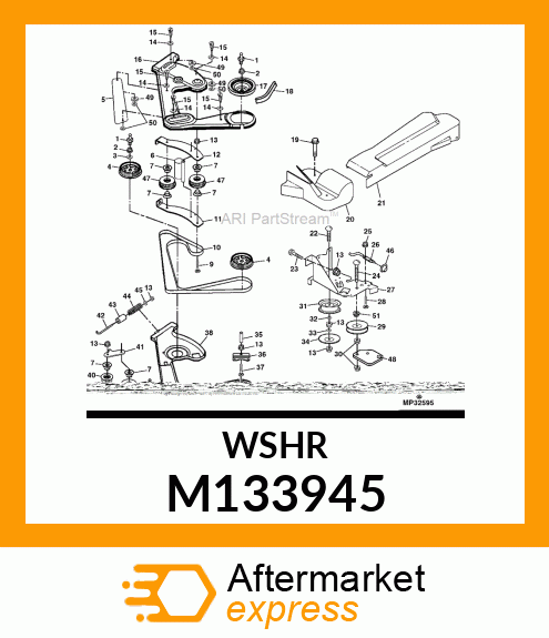 WASHER, 21X38X4 ZN M133945