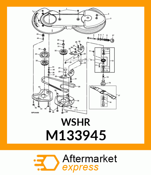 WASHER, 21X38X4 ZN M133945