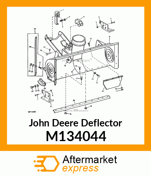 DEFLECTOR, DEFLECTOR (YELLOW) M134044