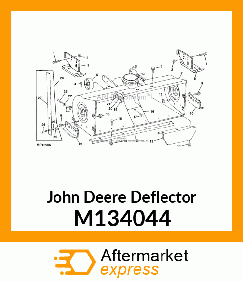 DEFLECTOR, DEFLECTOR (YELLOW) M134044