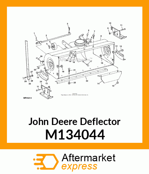 DEFLECTOR, DEFLECTOR (YELLOW) M134044