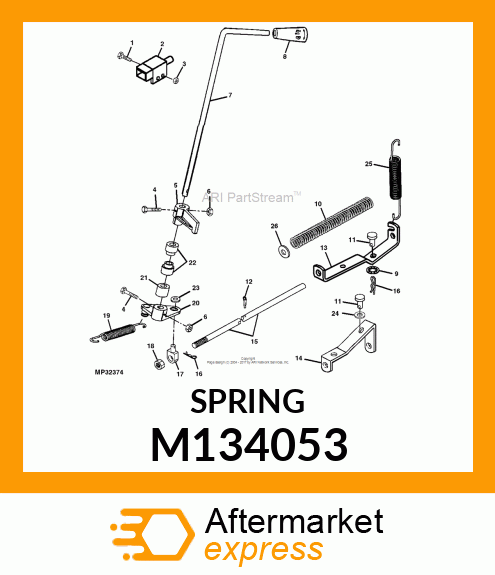 SPRING, PTO LEVER M134053