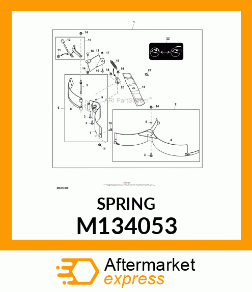 SPRING, PTO LEVER M134053